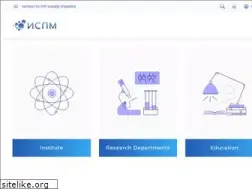 Sites similar to ispm.ru