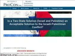 Sites similar to israelipalestinian.procon.org