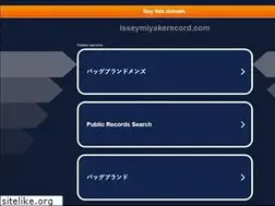 Sites similar to isseymiyakerecord.com