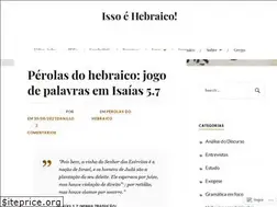 Sites similar to issoehebraico.com