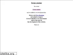 Sites similar to issue.name