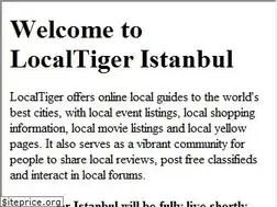 Sites similar to istanbul.localtiger.com