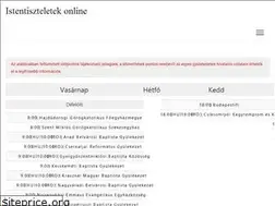 Sites similar to istentiszteletekonline.hu