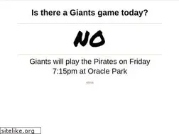 Sites similar to isthereagiantsgametoday.com