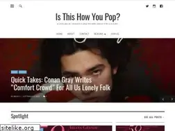 Sites similar to isthishowyoupop.com
