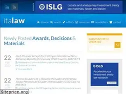 Sites similar to italaw.com