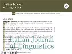 Sites similar to italian-journal-linguistics.com