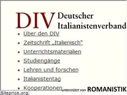 Sites similar to italianistenverband.de