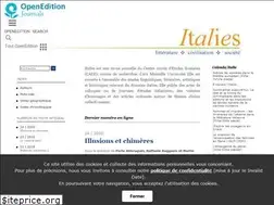 Sites similar to italies.revues.org