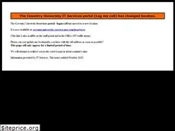 Sites similar to itservices.coventry.ac.uk