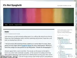 Sites similar to itsnotspaghetti.wordpress.com