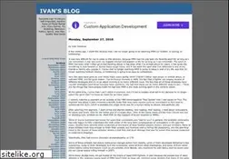 Sites similar to ivansblog.com