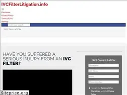 Sites similar to ivcfilterlitigation.info