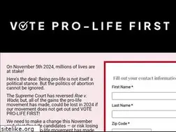 Sites similar to ivoteprolifefirst.com