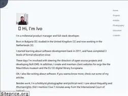Sites similar to ivovalchev.com
