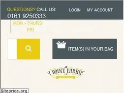 Sites similar to iwantfabric.com