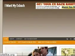 Sites similar to iwantmyexback.net