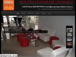 Sites similar to jacquespartyhire.com.au