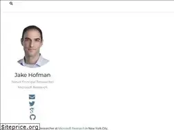 Sites similar to jakehofman.com