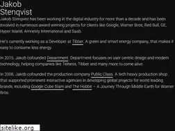 Sites similar to jakobstenqvist.com