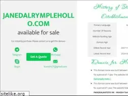 Sites similar to janedalrymplehollo.com