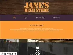 Sites similar to janesbeerstore.com