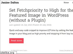 Sites similar to janinedalton.com