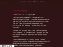 Sites similar to janpeterrose.de