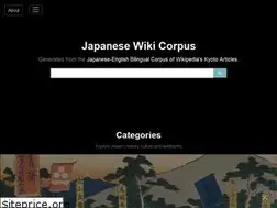 Sites similar to japanese-wiki-corpus.github.io