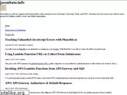 Sites similar to jasonbutz.info