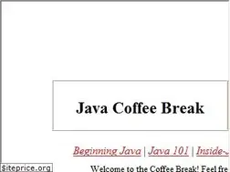 Sites similar to javacoffeebreak.com