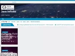 Sites similar to javainfinite.com