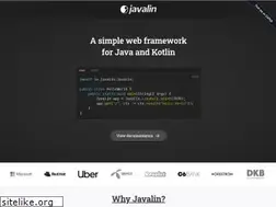 Sites similar to javalin.io