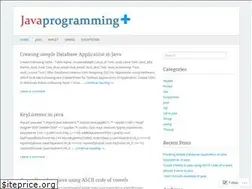 Sites similar to javaprogrammingplus.wordpress.com