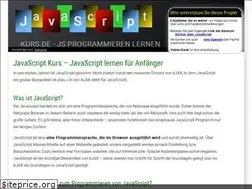 Sites similar to javascript-kurs.de