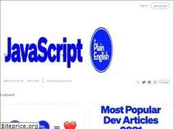 Sites similar to javascript.plainenglish.io