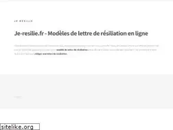 Sites similar to je-resilie.fr