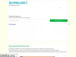 Sites similar to je-rime.com