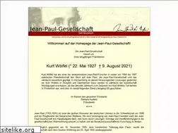 Sites similar to jean-paul-gesellschaft.de