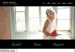 Sites similar to jeanannsbridal.com