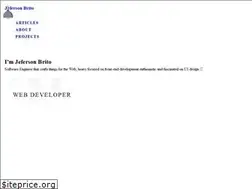 Sites similar to jefersonsilva.me