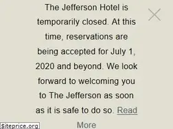 Sites similar to jeffersonhotel.com
