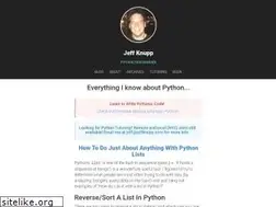 Sites similar to jeffknupp.com