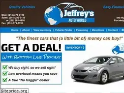 Sites similar to jeffreysautoworld.com