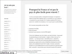Sites similar to jenesaispastout.wordpress.com