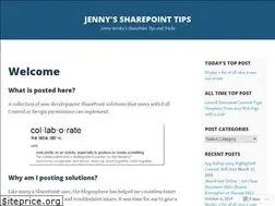 Sites similar to jennyssharepointtips.wordpress.com