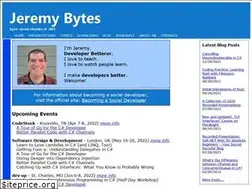 Sites similar to jeremybytes.com