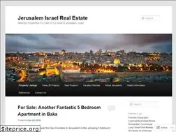 Sites similar to jerusalemisraelrealestate.wordpress.com