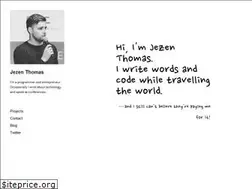 Sites similar to jezenthomas.com