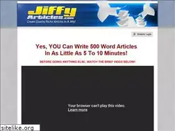 Sites similar to jiffyarticles.com